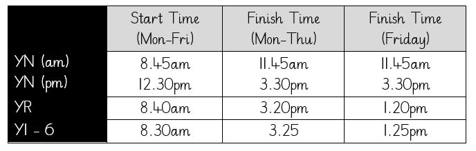 school times sept 2022